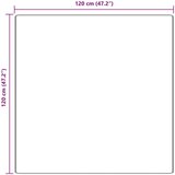 vidaXL Šik Krzneni Tepih Visoki Džemper Smeđa 120x120 cm PP | shoptok.hr