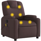 Maison Chic masažni naslanjač - Relax naslanjač temno rjavo blago, (22134678) | Shoptok.si