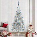  Umjetno predsvijetljeno božićno drvce Srebrno 240 cm PET | shoptok.hr