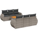  7-dijelni set vrtnih sofa sivi od poliratana | shoptok.hr