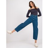 Fashion Hunters Jeans-RO-SP-2503.64-dark blue Cene
