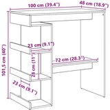  Barski stol sa stalkom boja hrasta artisan 100 x 50 x 101,5 cm | shoptok.hr