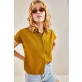 Bianco Lucci Shirt - Yellow - Relaxed fit Cene