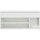vidaXL Klupa za cipele visoki sjaj bijela 102x30,5x45 cm izrađeno drvo | shoptok.hr