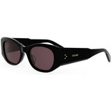 Celine 3 DOTS Black Rectangular Sunglasses ONE SIZE (54) Črna/Vijolična | Shoptok.si