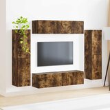  Set TV komoda 8 pcs Dimljeni hrast Konstruirano drvo | shoptok.hr