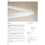  Redo 01-4015 - LED luster na sajli SCROLL, prigušiva, LED/38W/230V, crna | Eponuda.com