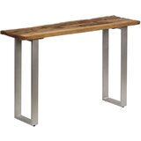vidaXL Konzolna mizica predelan les in jeklo 120x35x76 cm, (20712636) Cene