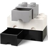 Lego crna kutija za pohranu s dvije ladice | shoptok.hr