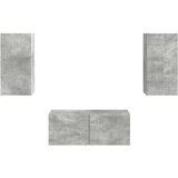  Set TV komoda Zidne 2 pcs Betonski sivi Konstruirano drvo | Eponuda.com