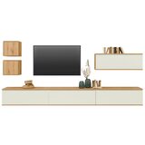 Mömax tv-element power, barva hrasta, bela | Shoptok.si