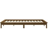  Okvir za krevet smeđa boja meda 140x200 cm od masivne borovine | shoptok.hr