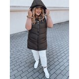 DStreet Kamizelka damska MIRELLI kawowa | Shoptok.si