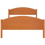 vidaXL posteljni okvir medeno rjav iz trdne borovine 120x200 cm | Shoptok.si