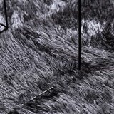  Čupavi tepih s visokim vlaknima NAVARRA tamnosiva 240x240 cm | shoptok.hr