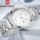 Naviforce 5008 silver ženski sat sa metalnom narukvicom Cene