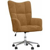  Stolica za opuštanje smeđa baršunasta | shoptok.hr