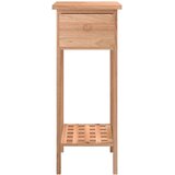  Bočni stolić s ladicom 25 x 25 x 60 cm od masivnog drva oraha | Eponuda.com