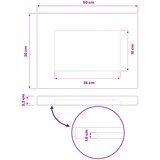  Pravokutni stolni vrh 50 x 30 x 3,2 cm Pravokutni | Shoptok.si