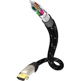 Inakustik HDMI kabel HDMI-A vtič, HDMI-A vtič 1.5 m črna, srebrna 0062443015 pozlačeni konektorji, Ultra HD (4k) HDMI, avdio povratni kanal HDMI kabel, (20416962) | Shoptok.si