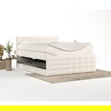 Maison de Rêve Kremno bela boxspring postelja s prostorom za shranjevanje 160x200 cm Blend – | Shoptok.si