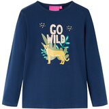 vidaXL Dječja majica dugih rukava tamnoplava 104 | shoptok.hr