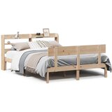 vidaXL Posteljni okvir brez vzmetnice 140x190 cm trdna borovina Cene