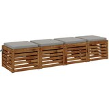  Jastučići za sjedenje SOEST 4 kom. 100% poliester Siva | Shoptok.si