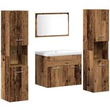  Komplet za shranjevanje 4 pcs Konstruiran les - - Rjava - 66.6 - 30 x 30 x 130 cm - 2025-vidaXL-Uvoz_2 | Shoptok.si