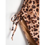 Sinsay Jednodijelni kupaći kostim s bočnim vezicama u leopard uzorku | shoptok.hr