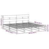  Okvir kreveta bez madraca 200 x 200 cm od masivne borovine | shoptok.hr