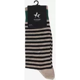 ALTINYILDIZ CLASSICS Men's Brown-Black Patterned Bamboo Socket Socks