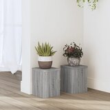  Stalci za biljke 2 kom boja hrasta 15x15x20cm konstruirano drvo | shoptok.hr