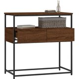  Konzolni stol smeđa boja hrasta 75x40x75 cm konstruirano drvo | shoptok.hr
