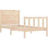  Posteljni okvir z vzglavjem 2FT6 trden les | Shoptok.si