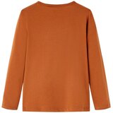  Dječja majica s dugim rukavima boja konjaka 104 | shoptok.hr