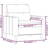  Fotelj taupe 60 cm blago, (20909866) | Shoptok.si