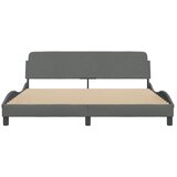  Okvir za krevet Dover tamnosivi 183x213 cm od tkanine | shoptok.hr