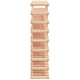  Stalak za vino za 72 boce 90,5x23x90,5 cm masivna borovina Slike