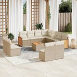  12-dijelni set vrtnih sofa od poliratana s jastucima bež | shoptok.hr