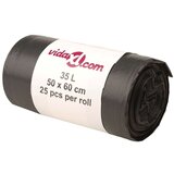 vidaXL Vreće za smeće 250 kom crne 35 L | shoptok.hr