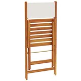  3-dijelni bistro set od tkanine i masivnog drva krem bijelim | shoptok.hr
