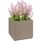 vidaXL Vrtni saksija Dovi siva PP (polipropilen) 36 x 36 x 35 cm | shoptok.hr