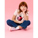 Sinsay Pamučna majica kratkih rukava s apliciranim šljokicama | shoptok.hr
