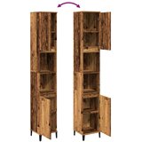  Kupaonski ormarić staro drvo 30x30x190 cm konstruirano drvo | shoptok.hr