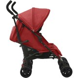  Otroški voziček za dvojčke rdeč jeklen | Shoptok.si