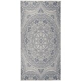vidaXL Vanjski tepih ravnog tkanja 100 x 200 cm plavi s uzorkom Cijene
