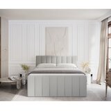 Maison de Rêve Svetlo siva boxspring postelja s prostorom za shranjevanje 200x200 cm Ruby – | Shoptok.si