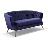 Modern Living dvosed lita, modra, žamet | Shoptok.si