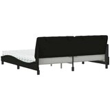  Krevet s madracem crni 200x200 cm od tkanine | shoptok.hr